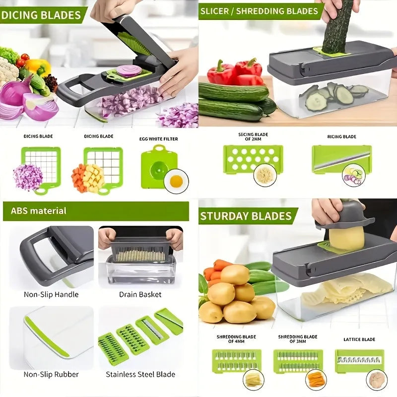 14 in 1 Multifunctional Vegetable Chopper