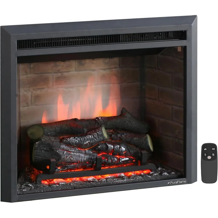 Hign-concerned Modern Western Electric Fireplace With Realistic Flame And Safety