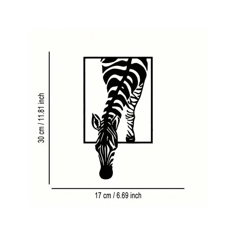 Minimalist Zebra Wall Art