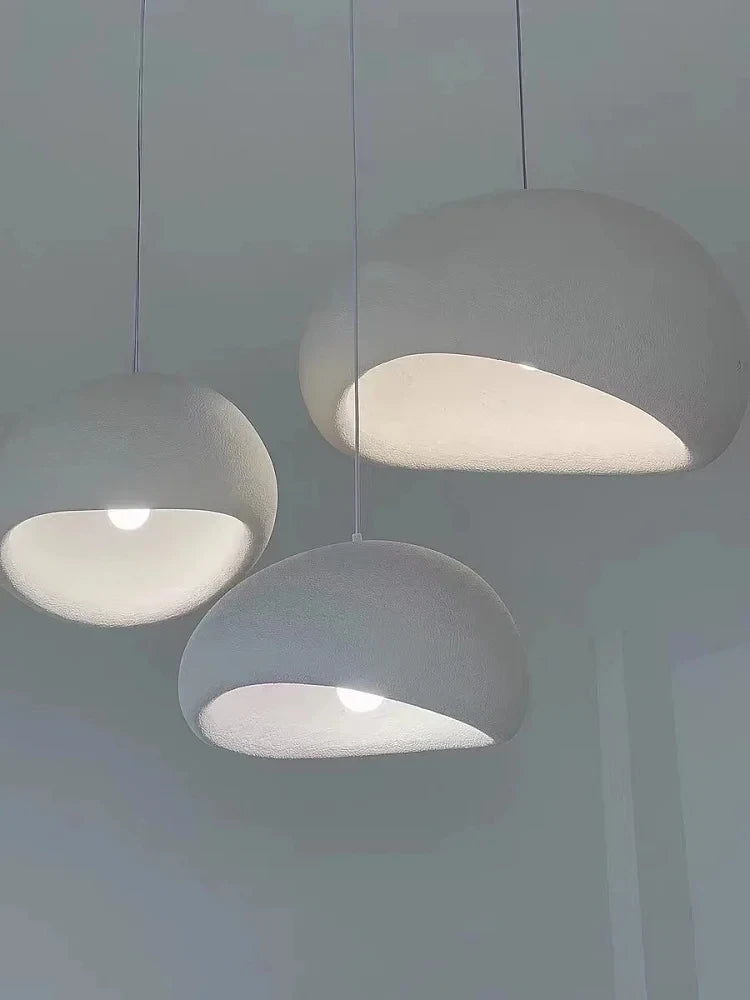 Modern E27 Pendant Lights Wabi Sabi Dining Table Ceiling Chandelier