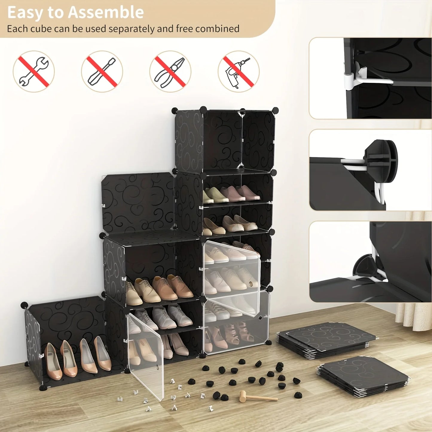 Space-saving Tower Shoe Rack