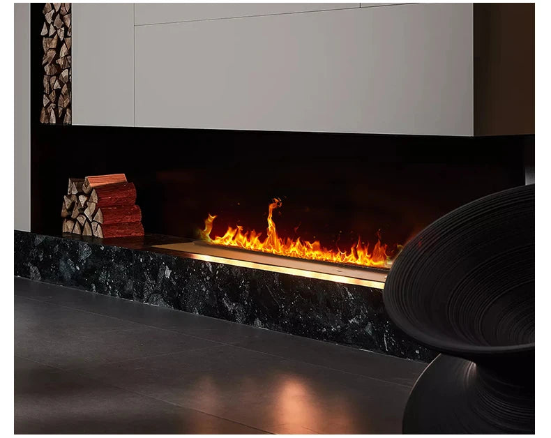 3D Atomized Fireplace With Colorful Steam Flame LED Water Vapor Home Decor CE FCC Certified