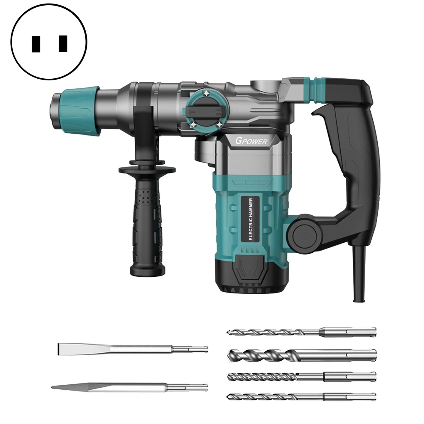 3in1 110v 2M US Plug Brushless Impact Drill