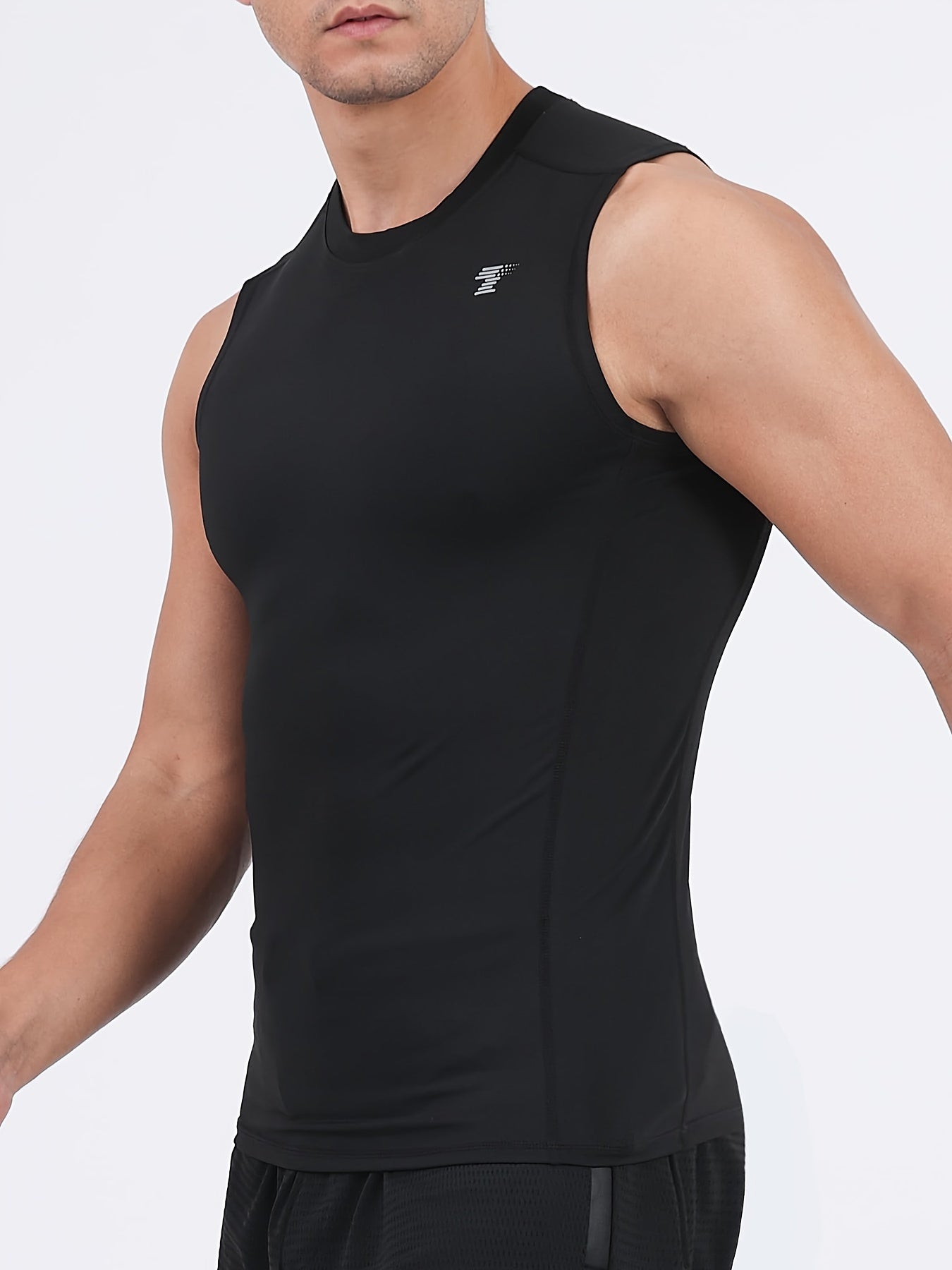 TELALEO 10pcs Men'S Woven Sports Shorts And Men'S Skinny Knit Tank Top Combo Set