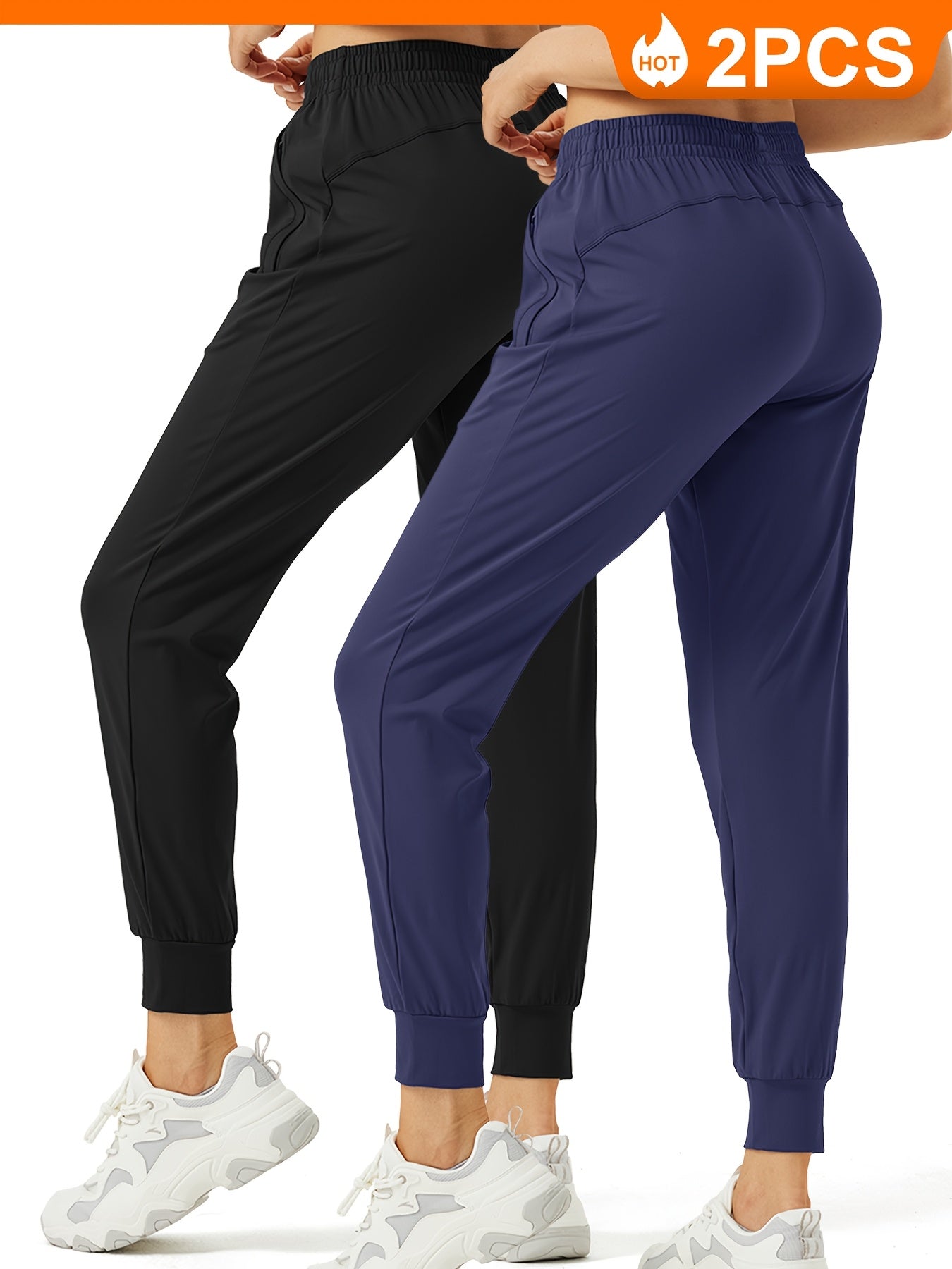 There Are Various Sizes And Colors Available For These Two Pairs Of Women's Jogging Pants