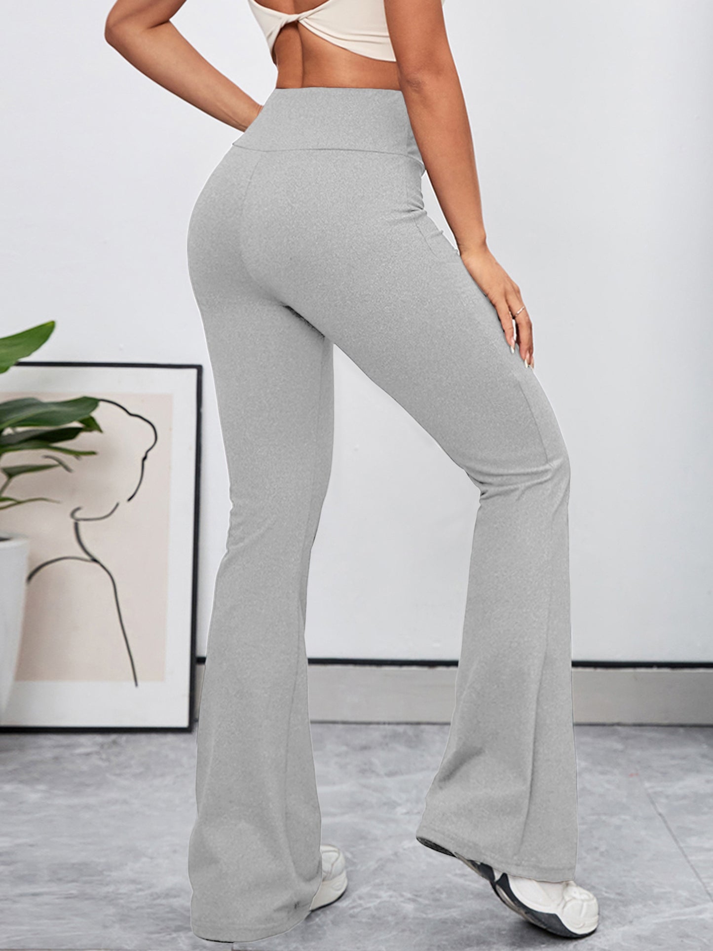 [3pcs Stretchy High-Waist Leggings