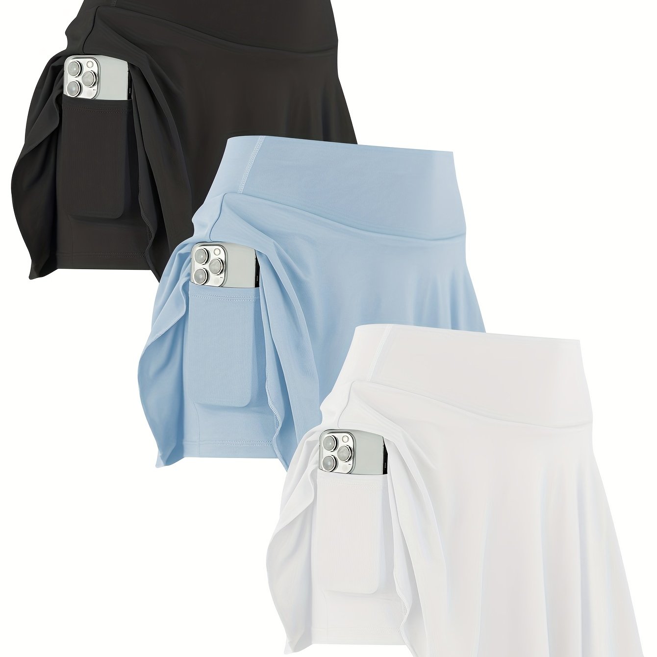 Women's Tennis Golf Skirt Set With Stretch Fabric