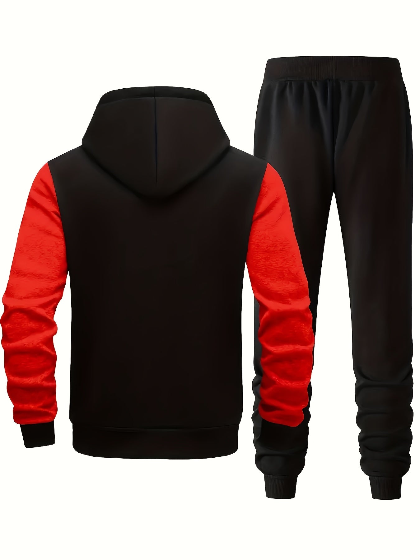 Men's Hooded Letter Printed Sportswear Set,