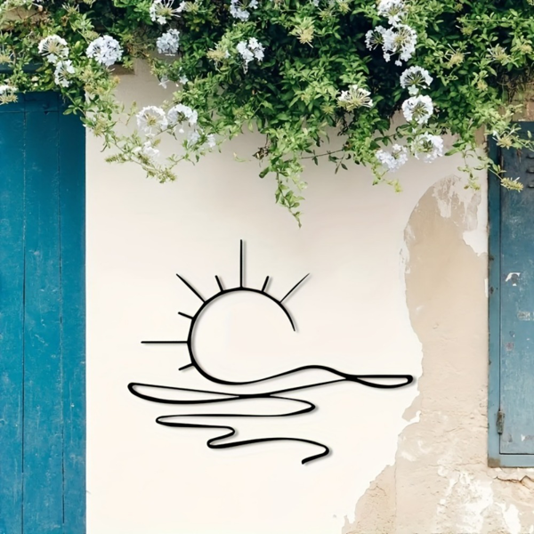 Modern Minimalist Sunrise Wall Art Print For Contemporary Home