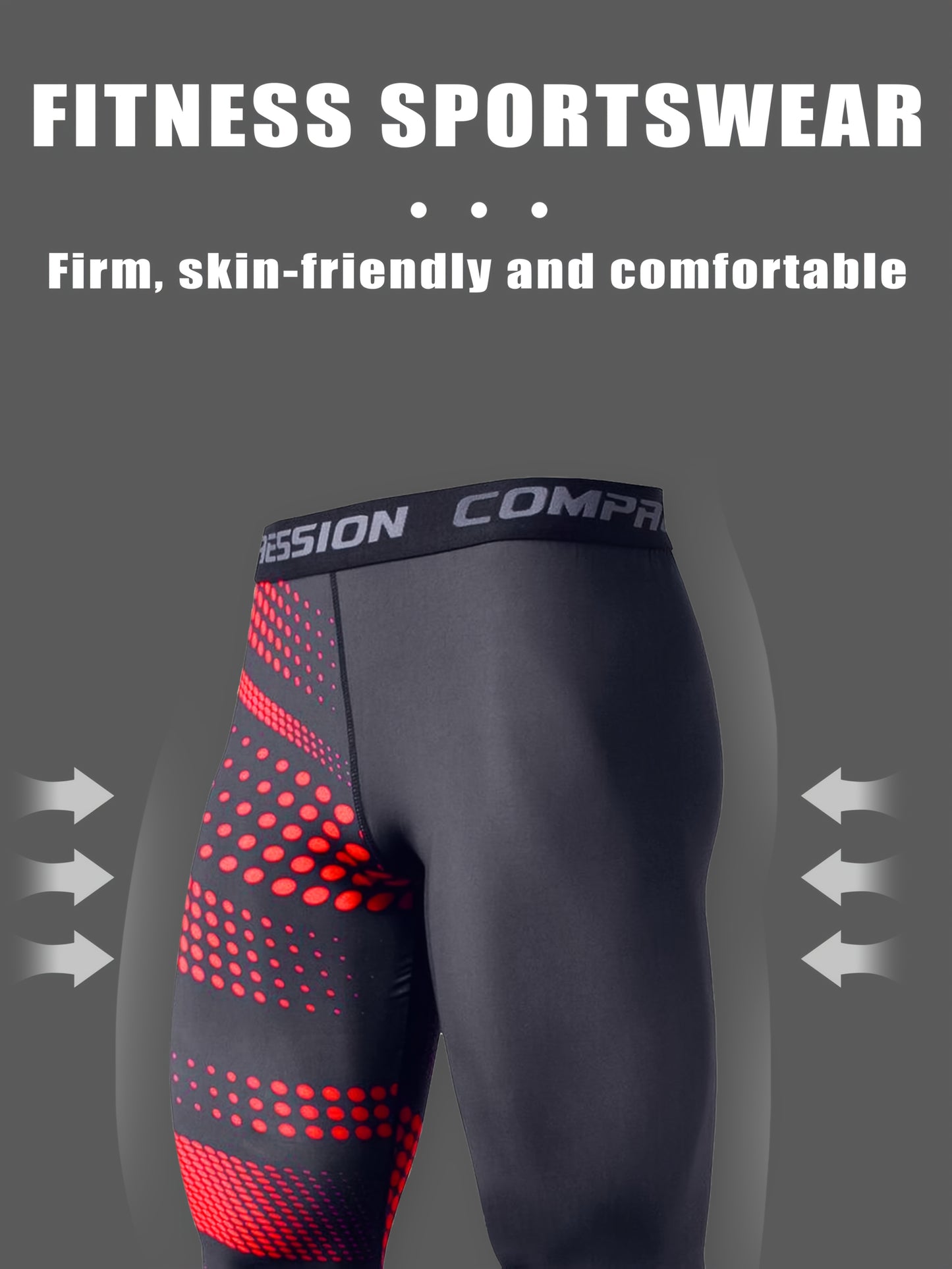4pcs set of Men's sports leggings