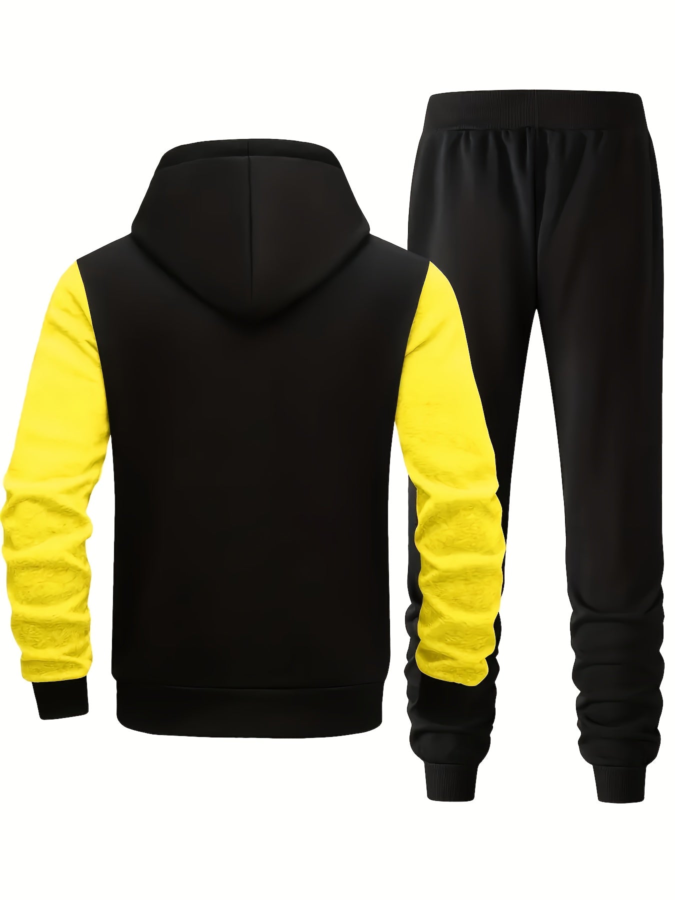 Men's Hooded Letter Printed Sportswear Set,