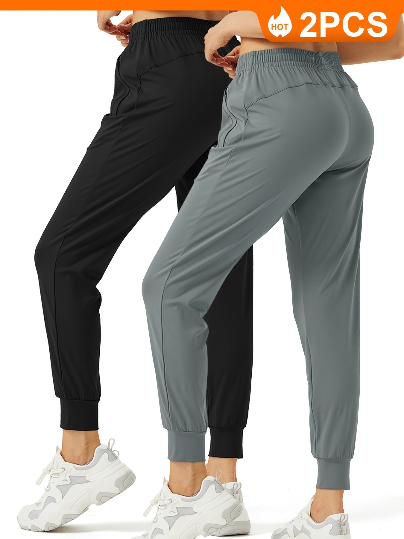 There Are Various Sizes And Colors Available For These Two Pairs Of Women's Jogging Pants