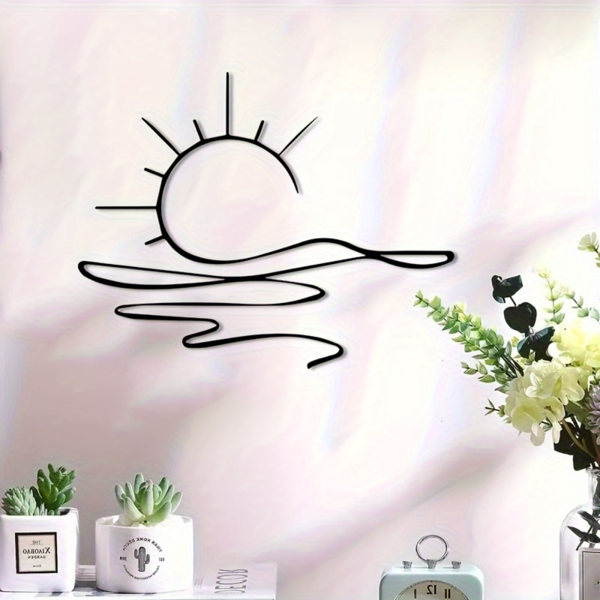 Modern Minimalist Sunrise Wall Art Print For Contemporary Home