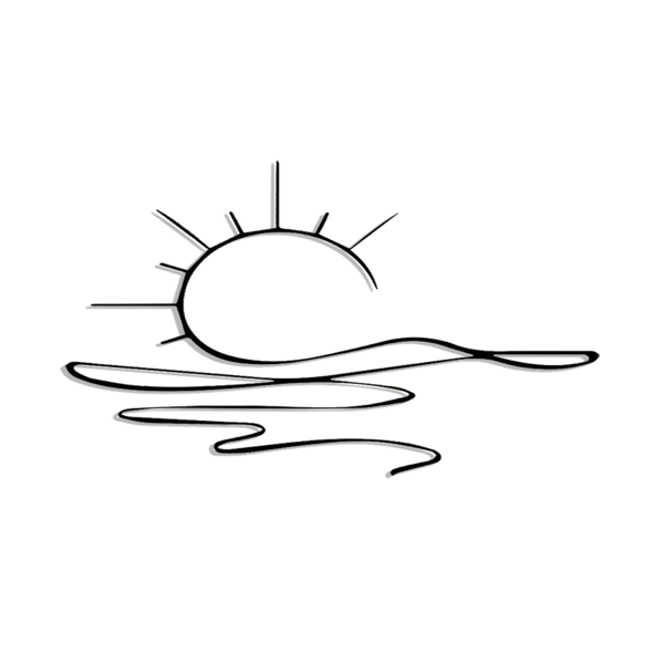 Modern Minimalist Sunrise Wall Art Print For Contemporary Home