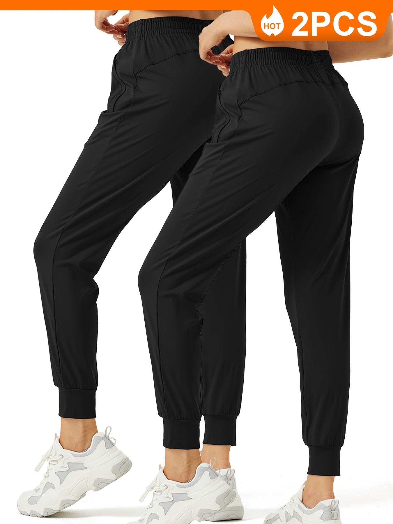 There Are Various Sizes And Colors Available For These Two Pairs Of Women's Jogging Pants