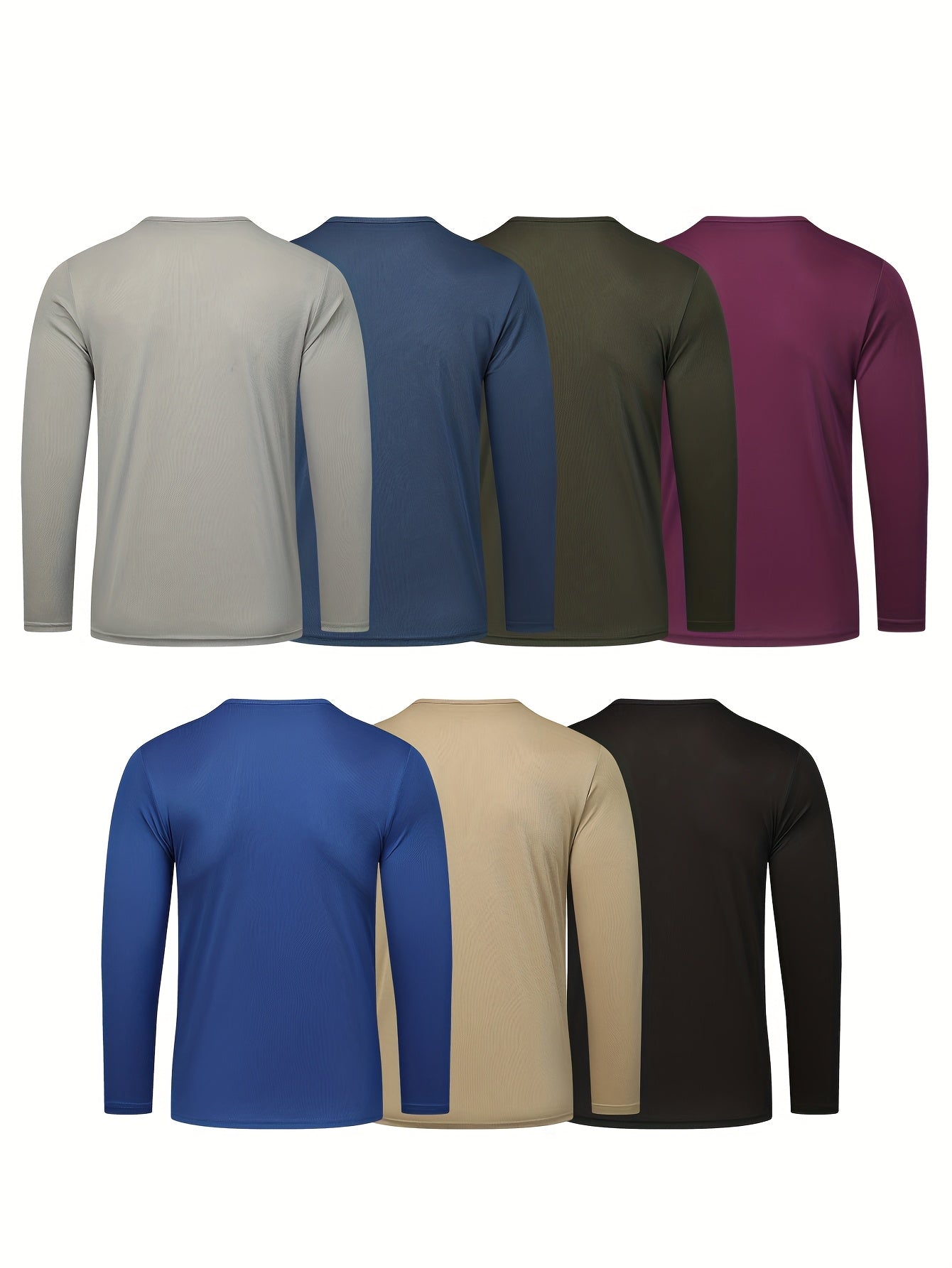 Mens Moisture Wicking Long Sleeve Shirts Pack For Everyday Wear