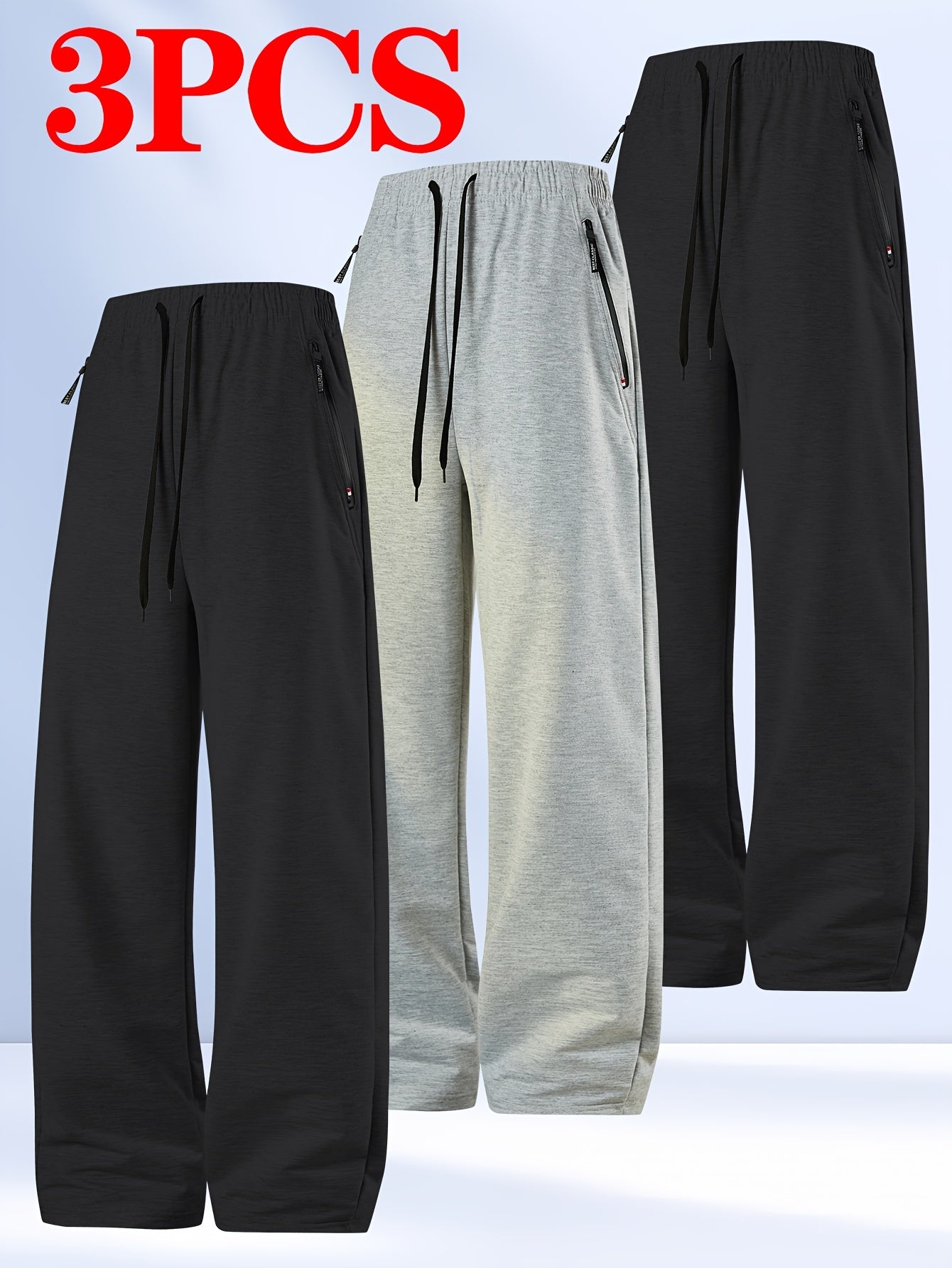 3-Pack Men's Sports Trousers, F