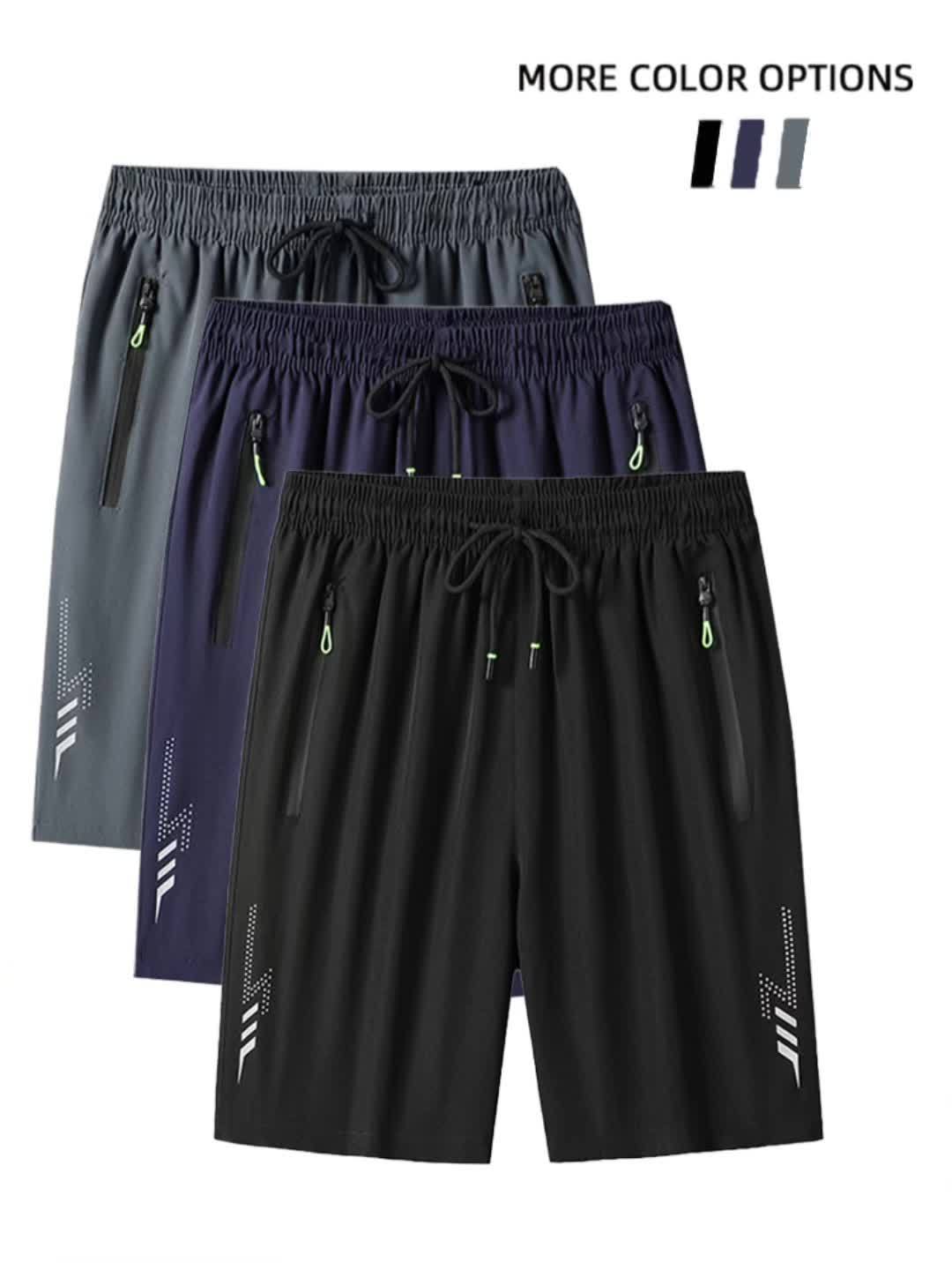 3pcs Men's Summer Shorts, Casual Sportswear