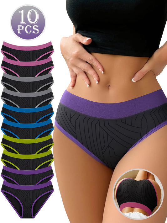 YYBNN 10-Pack Lightweight Breathable Women's Panties