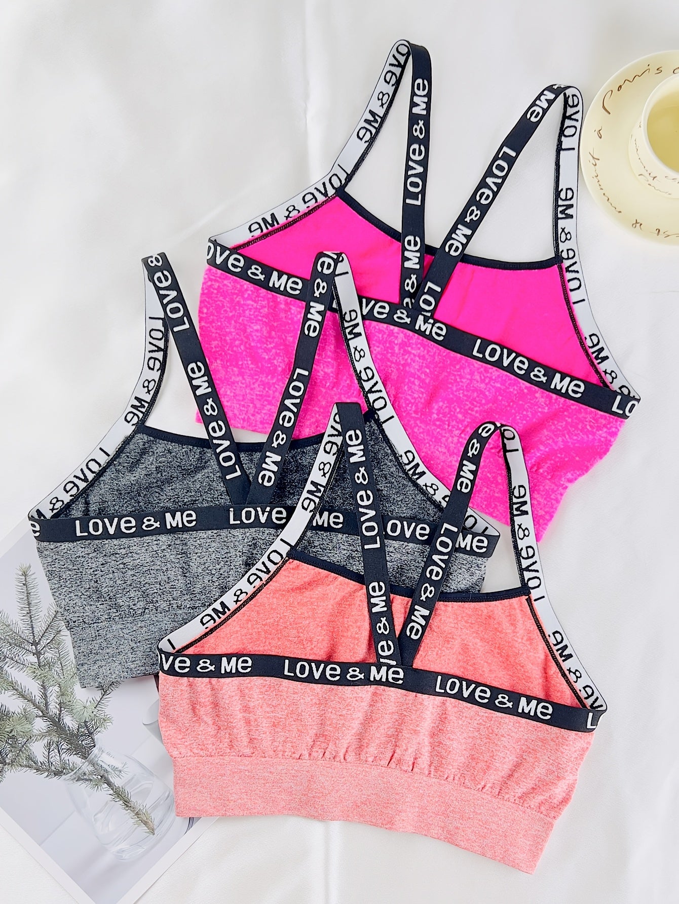 Comfortable Breathable Sports Bra Set For Women 3-Pack