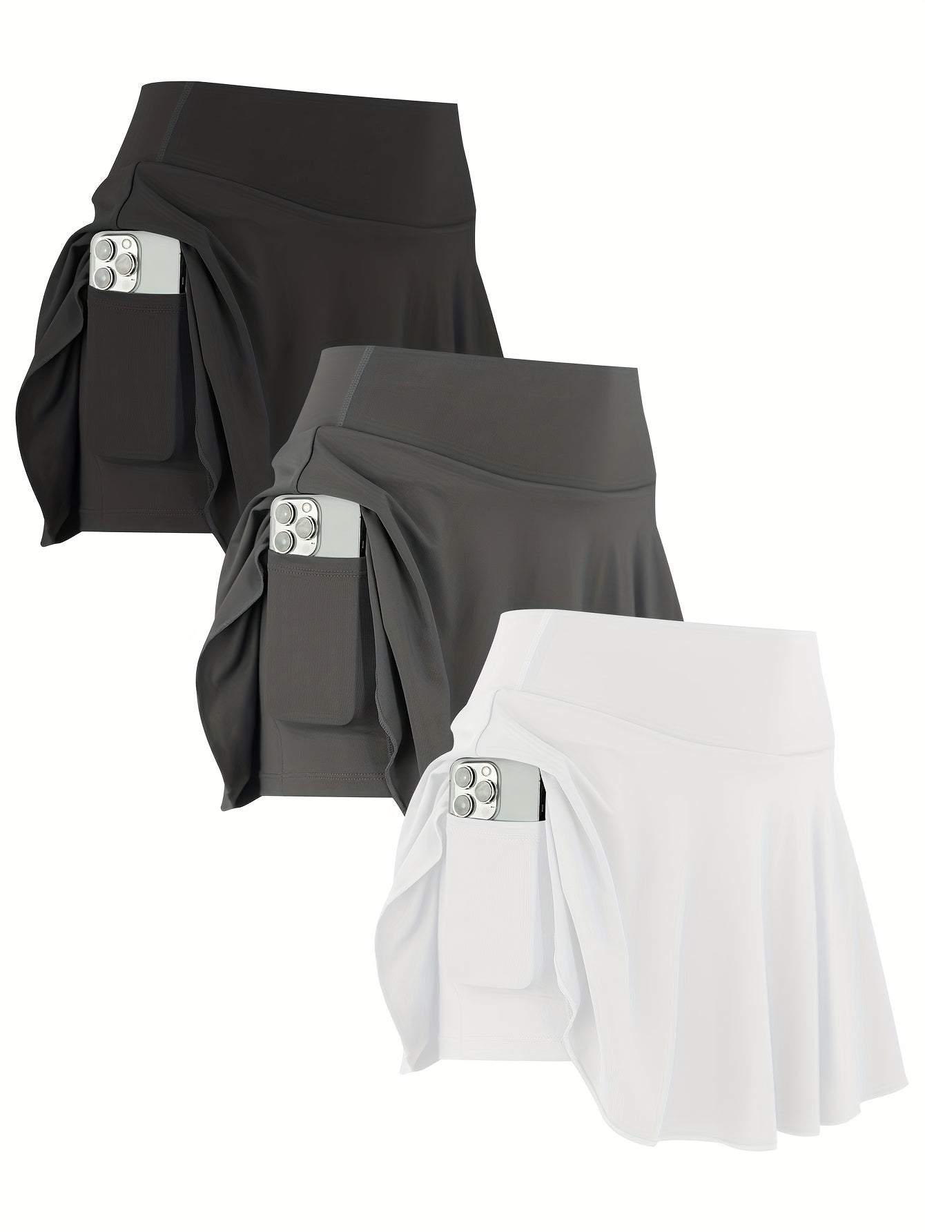 Women's Tennis Golf Skirt Set With Stretch Fabric