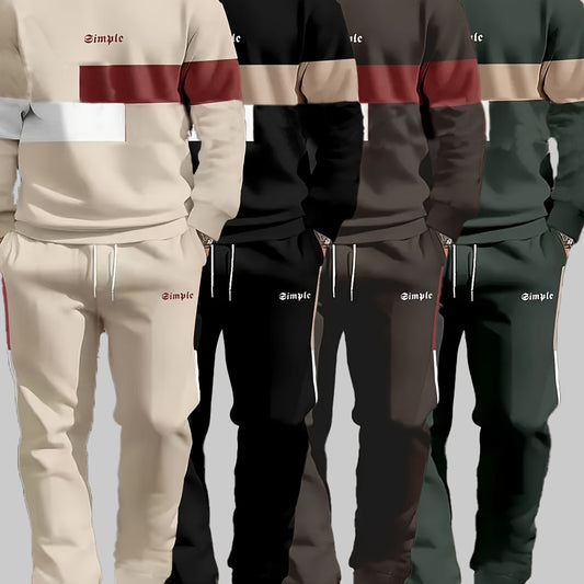 [4-pack Color Blocked Sweat Set]