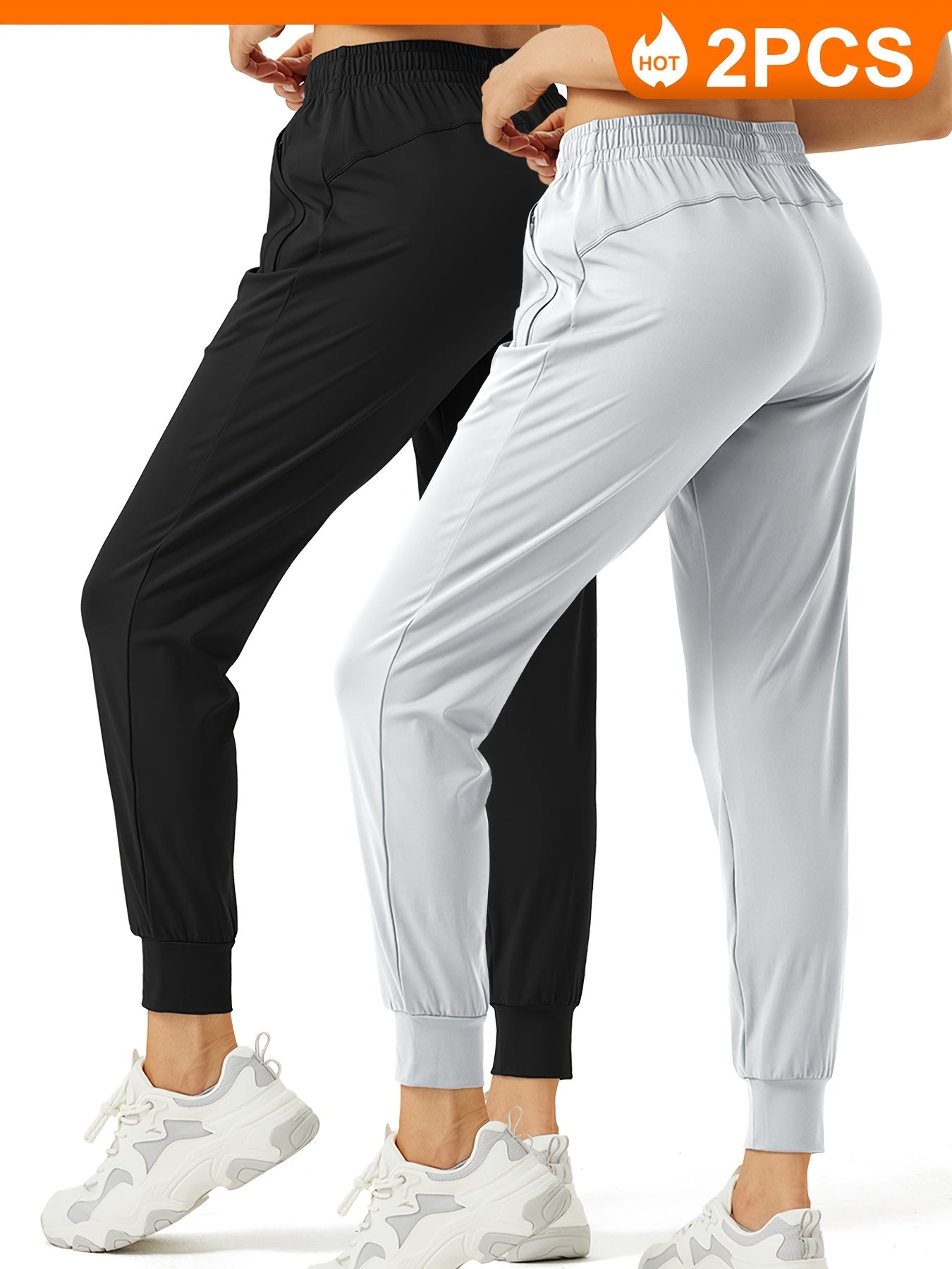 There Are Various Sizes And Colors Available For These Two Pairs Of Women's Jogging Pants