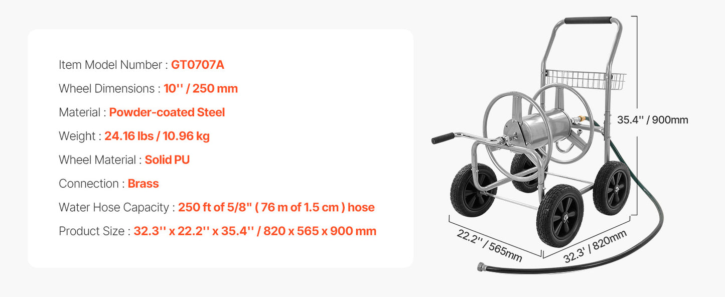Garden Hose Reel Cart